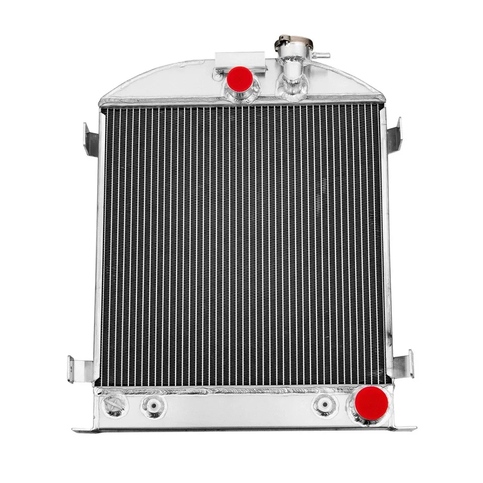 Aluminium Radiator Shell Assembly Alloyworks 3 Row Aluminum Radiator Fits FOR 1932 Ford Grill Shells 3 ...