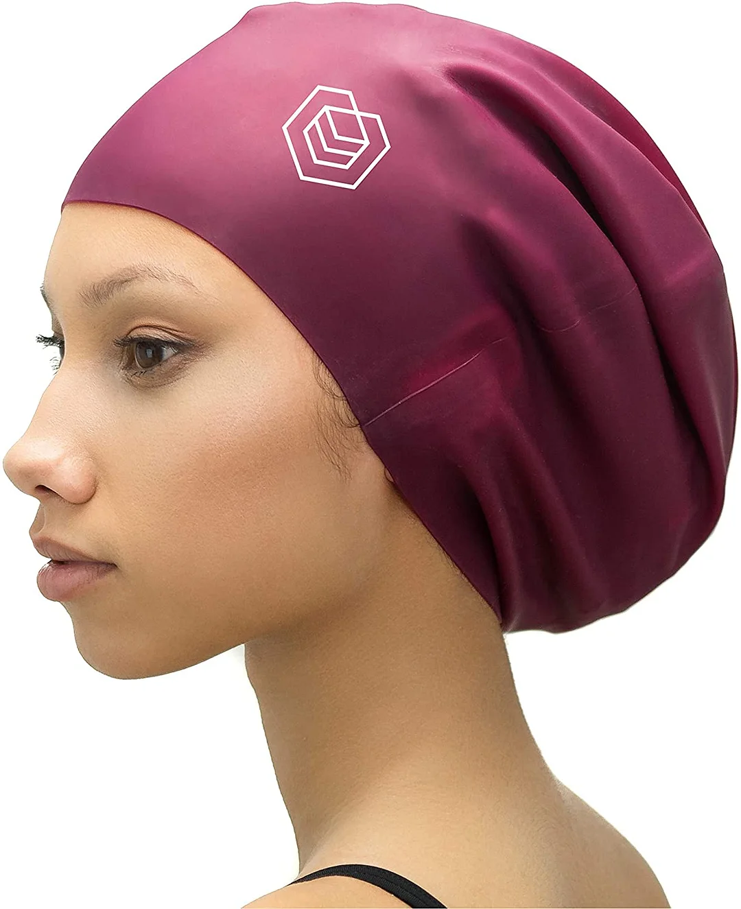 Extra Large Swimming Cap - Designed for Long Hair, Dreadlocks, Weaves, Hair Extensions, Braids, Curls & Afros