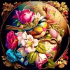 Diamond Painting -DIY Round Drill Birds and Flowers(40*40 CM)
