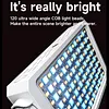 40W Portable Mini LED Fill Light Pocket-Sized Selfie Light Dual-Color Adjustable Soft Fill Light Type-C Charging Handheld 2800K-9000K Beauty Lamp for Outdoor Camping/Mobile Live Streaming