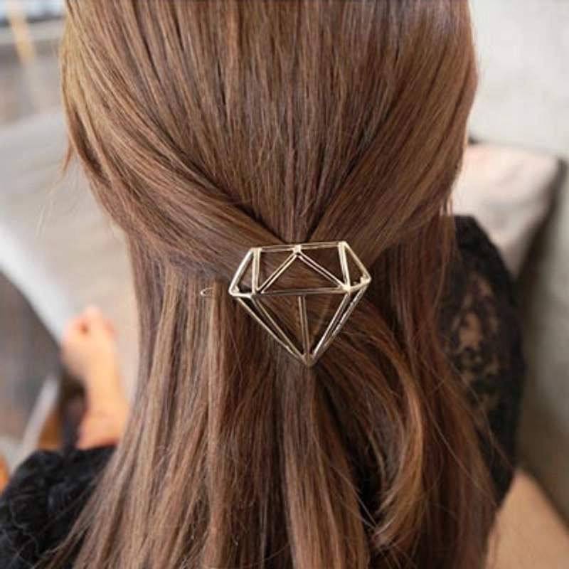 Minimalist Moon Alloy Plating Hair Clip 1 Piece