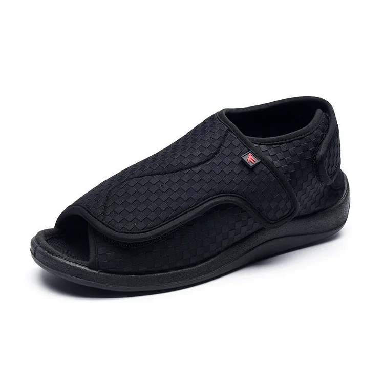 Sale | UK4(38)	Black|  Stunahome M-AIR Comfortable Adjustable Extra Wide Shoes shopify Stunahome.com