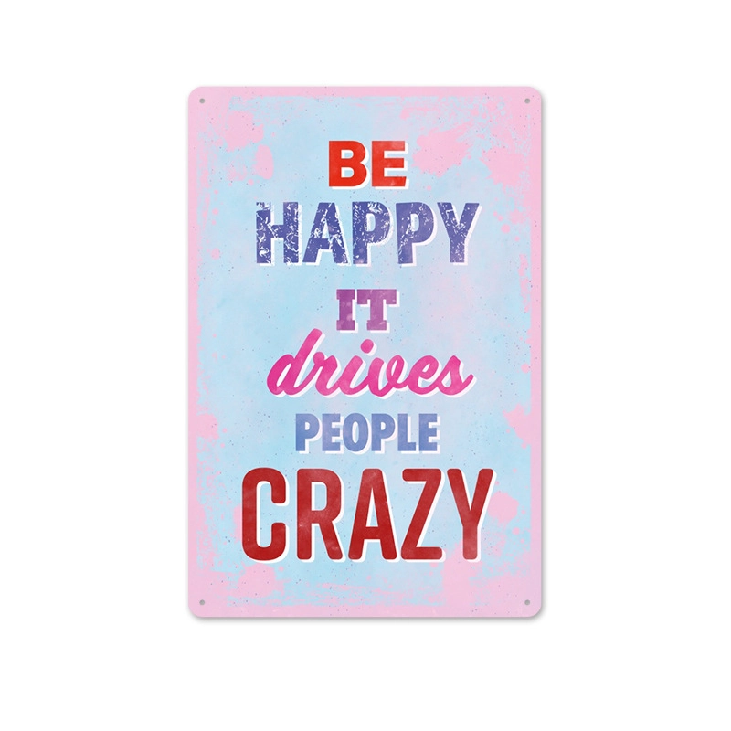 Beer Vintage Tin Painting Bar Background Wall Decoration Painting Home Frameless Iron Pendant