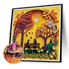 Autumn Bench - Crystal Rhinestone Diamond Painting