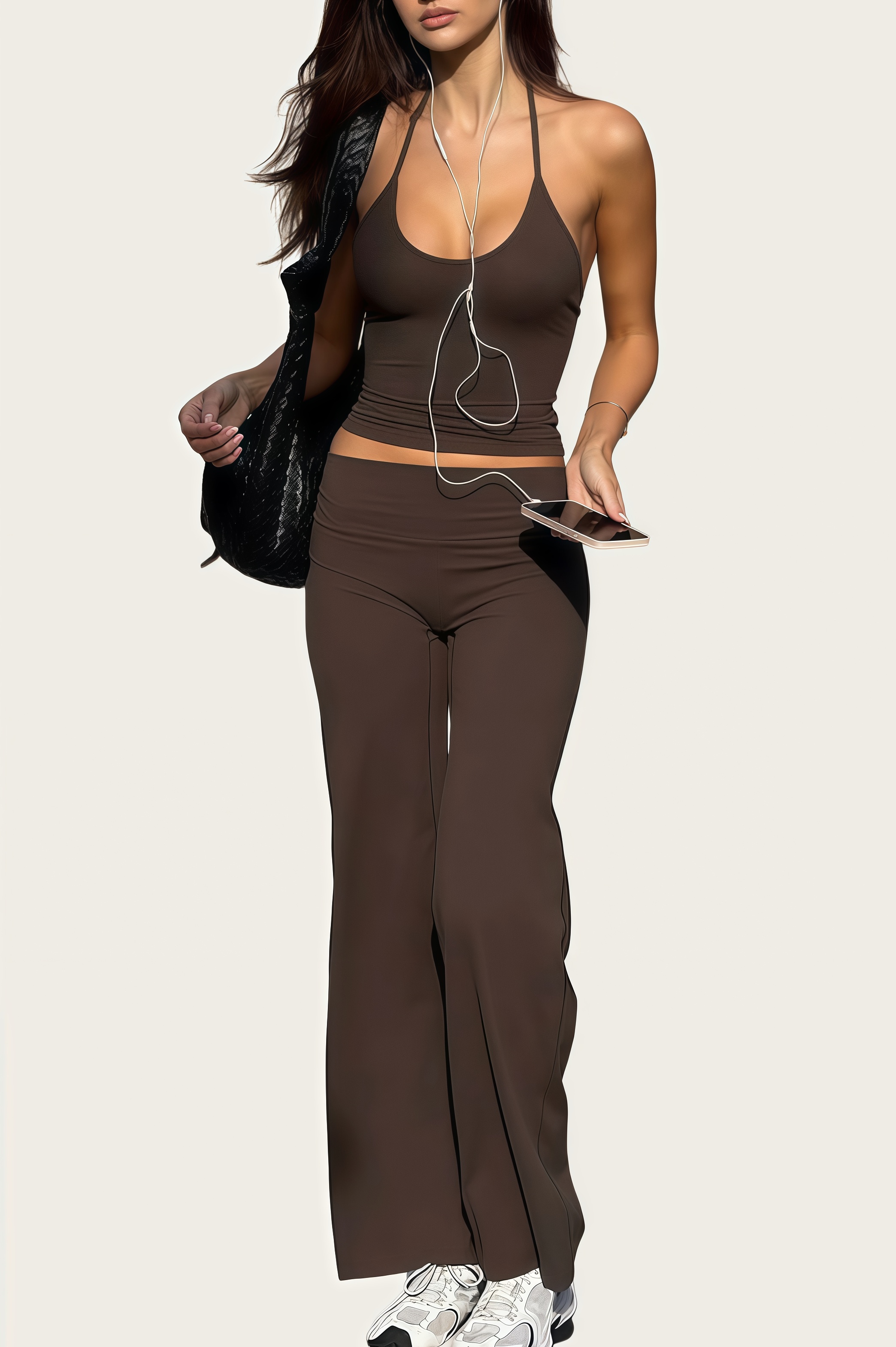 Halter Backless Wide-Leg Two-Piece Loungewear Set - HIGIANNA&reg;