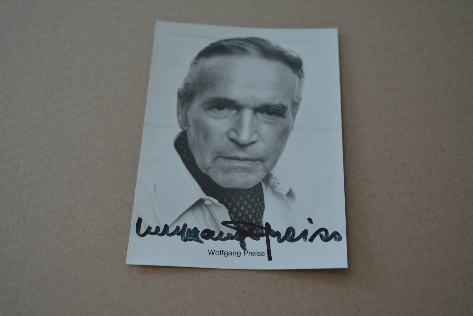 WOLFGANG PREISS (+) signed autograph 3x5 autograph card VINTAGE