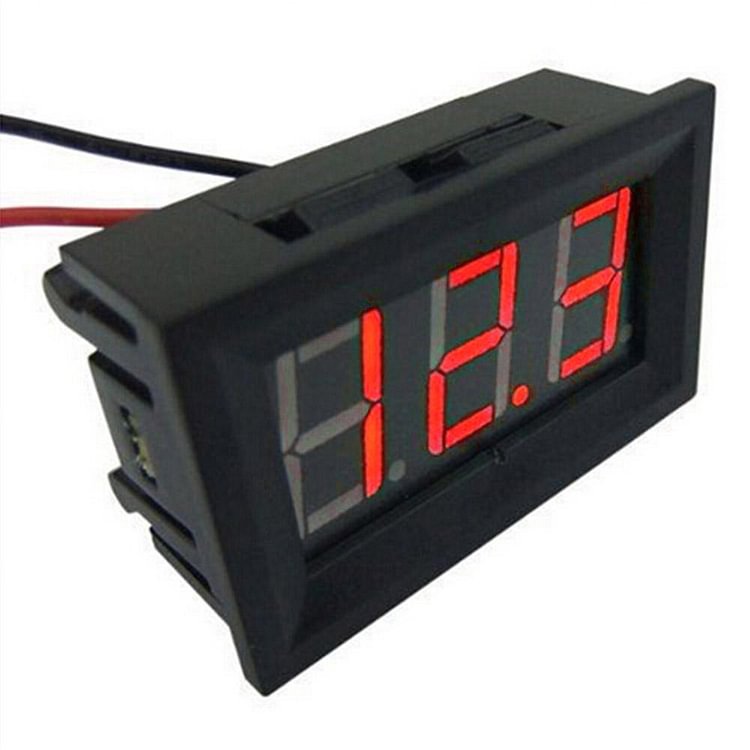 Mini 0.36in DC 2.4V-30V 2-Wire LED Digital Display Panel Battery Voltmeter