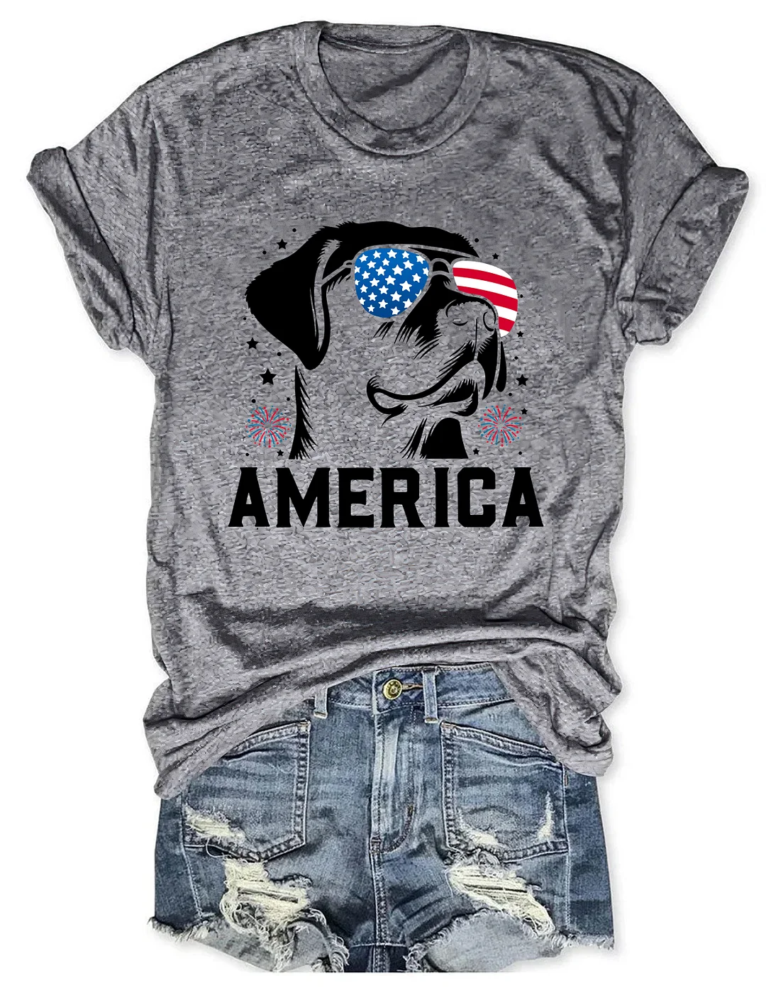 Labrador Retriever America 4th Of July T-shirt