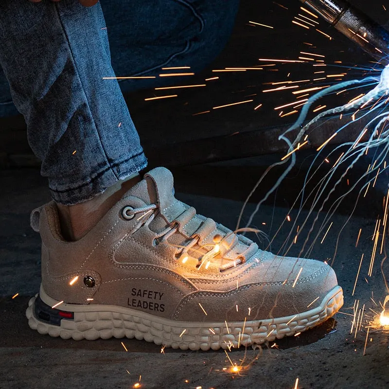 Woman and Men Work Safety Shoes Steel Toe Construction Sneaker Breathable Lightweight Anti-smashing Anti-static Non-slip shoe
