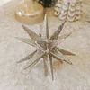 Glitter Christmas Tree Decoration Small Pendant Christmas Snowflake Star Angel Garland Pendant 