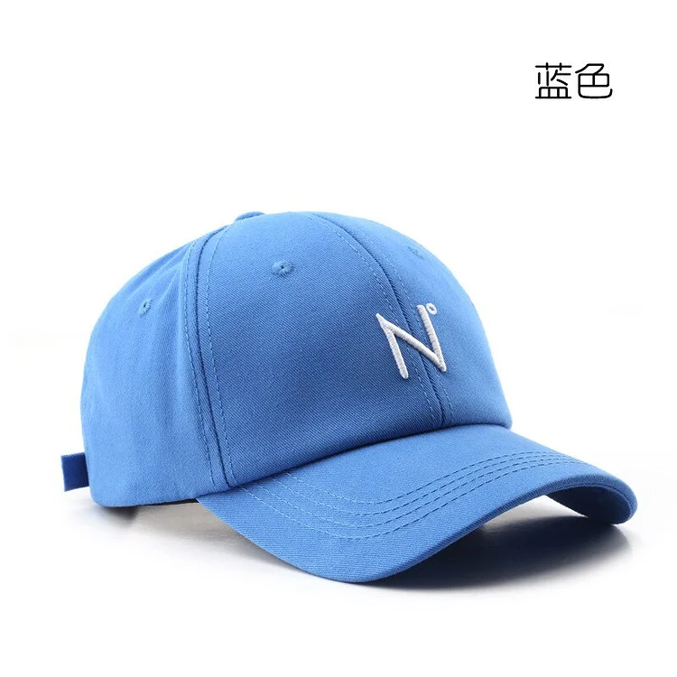 2023 Baseball Cap for Men Womens Fresh Letter N Curved Eave Baseball Cap Outdoor Travel Mens Sunscreen Sun Hat Couples Cap