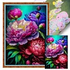 (Multi Style)Peony-Full Embroidery 3 Strands 11CT Stamped Cross Stitch-40*60CM-Large Size