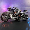 2024 Classic Motorbike Building Model Blocks MOC Sets High-tech 823 Pcs
