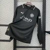 25/26 Manchester City Black Long Sleeves Soccer Jersey Away