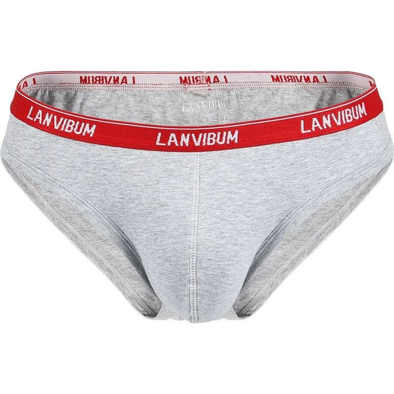 Aonga Men Underwear Solid Convex For Men Comfortable Underpants Cotton Sport Briefs Man Soft Male Shorts aonga