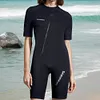 Men 2mm Neoprene Wetsuit Elastic Swimsuit Diving Rompsuit for Surfing Snorkeling