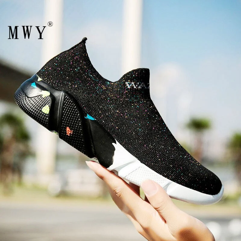 MWY Fashion Solid Shoes Woman Flats Zapatos Con Plataforma Para Mujer Lace Up Breathable Casual Women Shoes Platform Sneakers
