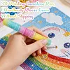 Stylo perceuse diamant avec 5 pointes &agrave; pointes 5d kits de s&eacute;lecteur de stylos pour peinture en diamant 12,3x1,7 cm couleur non fixe pour une prise confortable et un per&ccedil;age plus rapide