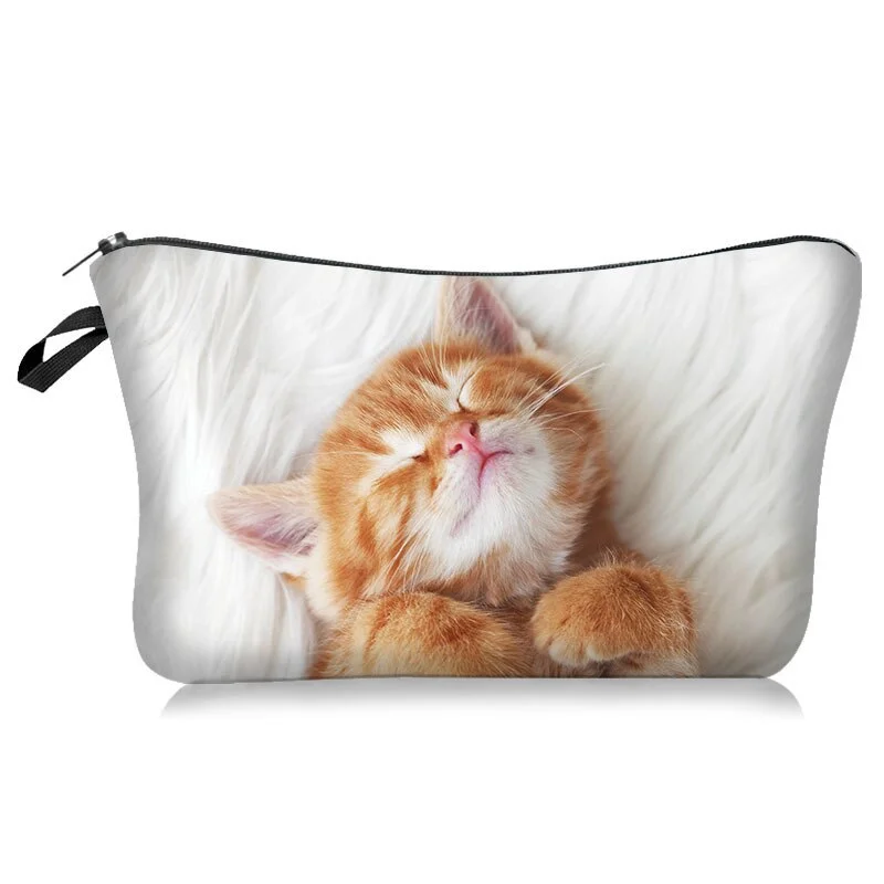 Polyester Cosmetic Bag - Cat