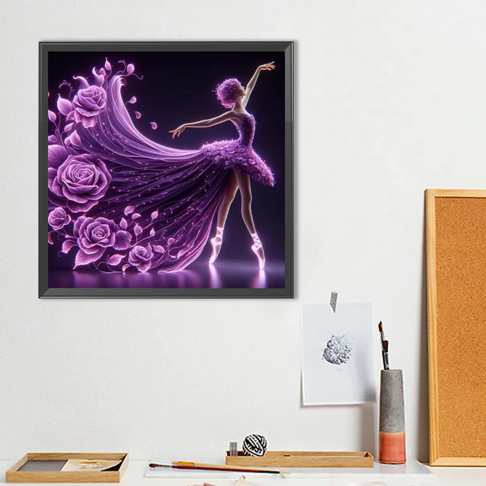Diamond Painting - Full Round Drill - Girl(Canvas|40*40cm)
