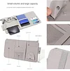 Da by Car Sun Visor Organier Truck SUV Sun Visor Storage Pocket PU Leather Pouch Holder with Multi-Pocket Double Zipper Net Pocket, for Cards Pens Sunglasses Document Newest 