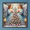 (40*40cm)Xmas Tree Angel - Full Round Drill Diamond Painting