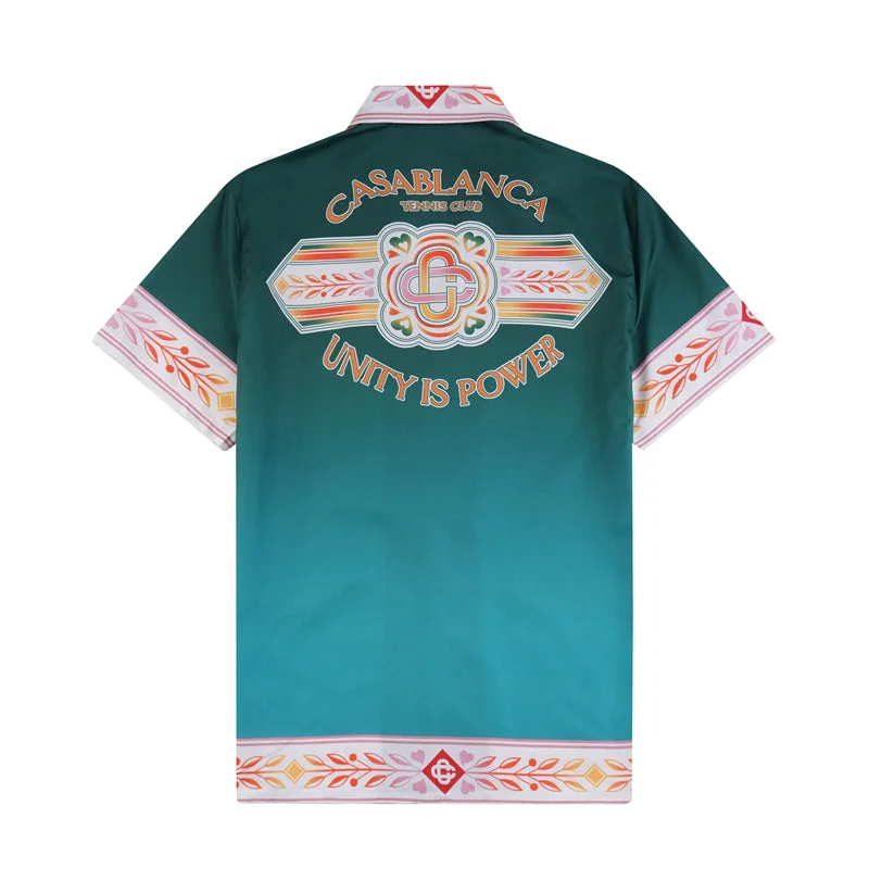 Casablanca 2023 new silk short-sleeved shirt