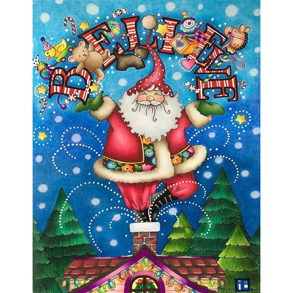 

Roof Santa - Round Drill Diamond Painting - 35*45CM, 501 Original