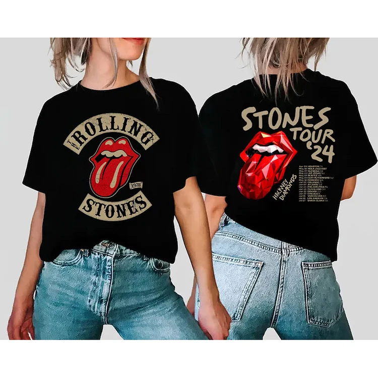 Rolling Stones 2024 Hackney Diamonds Tour T-Shirt