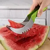 Stainless Steel Watermelon Slicer Cutter with Non-Slip Handle Fruit Corer Cutter