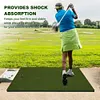 [US Local Warehouse] 5x5ft Thickening Golf Mat 35mm Artificial Hitting Training Mat Gifts for Men Dad