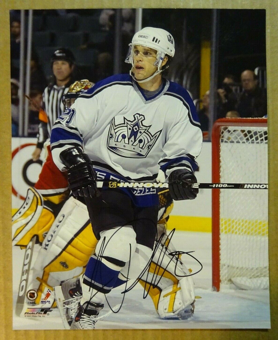 Autographed LUC ROBITAILLE Signed Los Angeles Kings 8x10 Photo Poster painting File