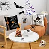 4 Set Happy Halloween Farmhouse Pillows Halloween Party Pillow Decorative Covers