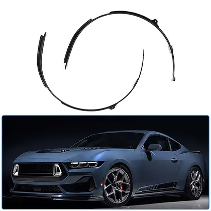 SHINEKA Gloss Black Tail Light Cover Trim For Ford Mustang 2018-2022 (2PCS)