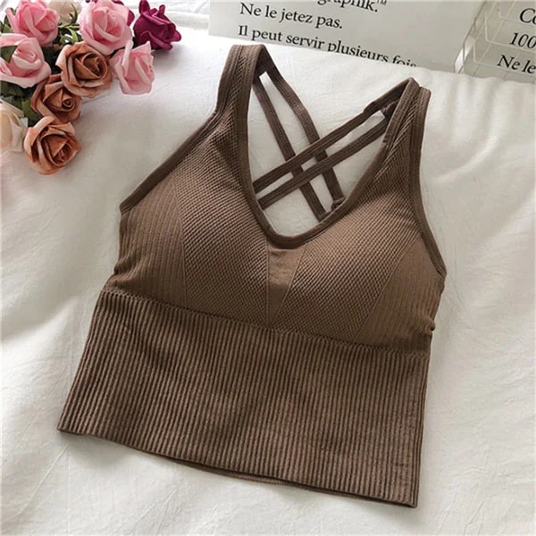 Beauty Back Bra Sexy Women Seamless Lenceria Push-up Cozy Bralette Cross Strap Underwear Wiereless Lingerie нижнее белье женское