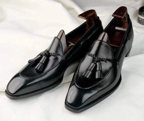New leather shoes men's oversized business dress