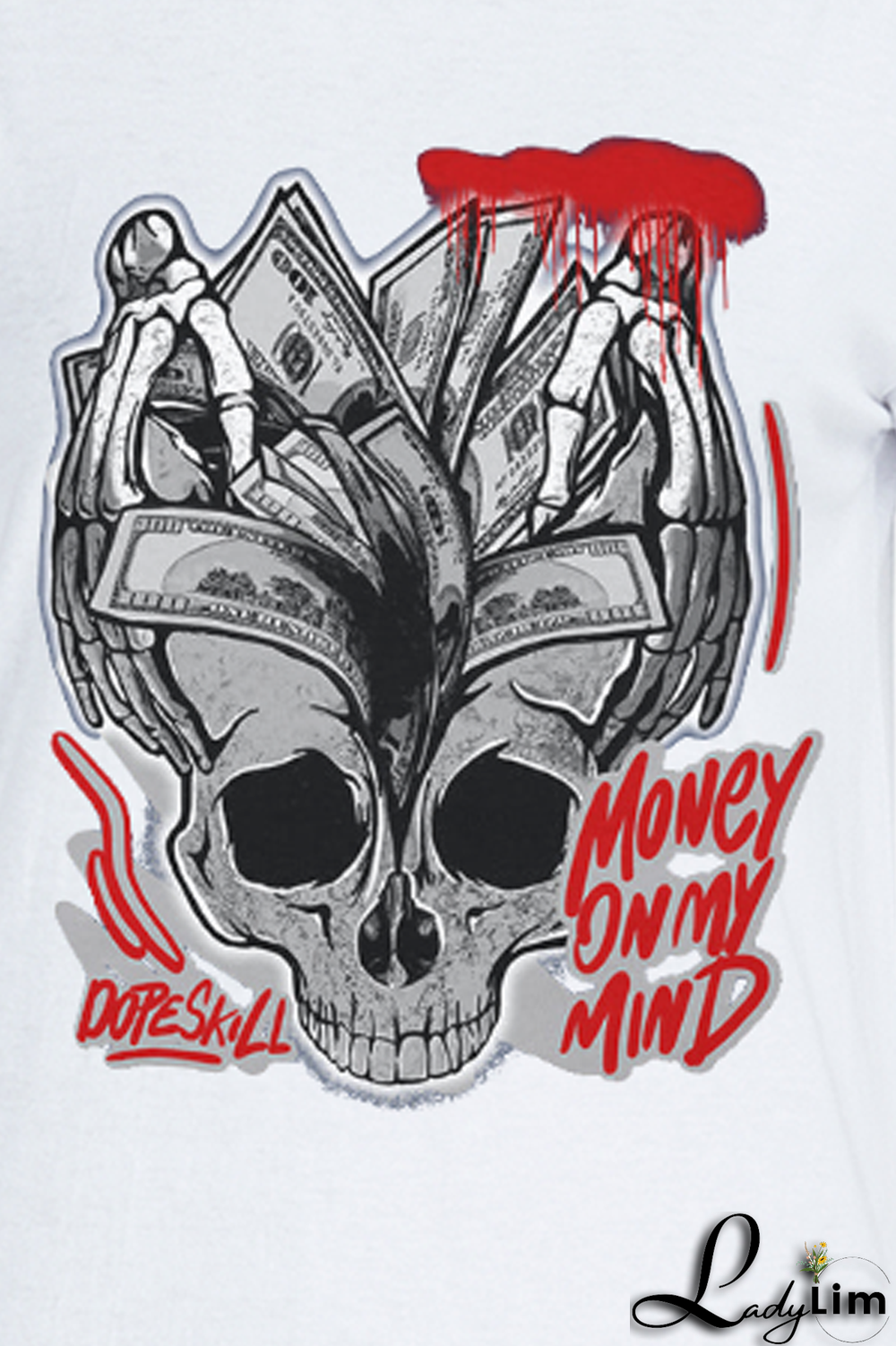 Red Casual Daily Print Patchwork O Neck T-Shirts