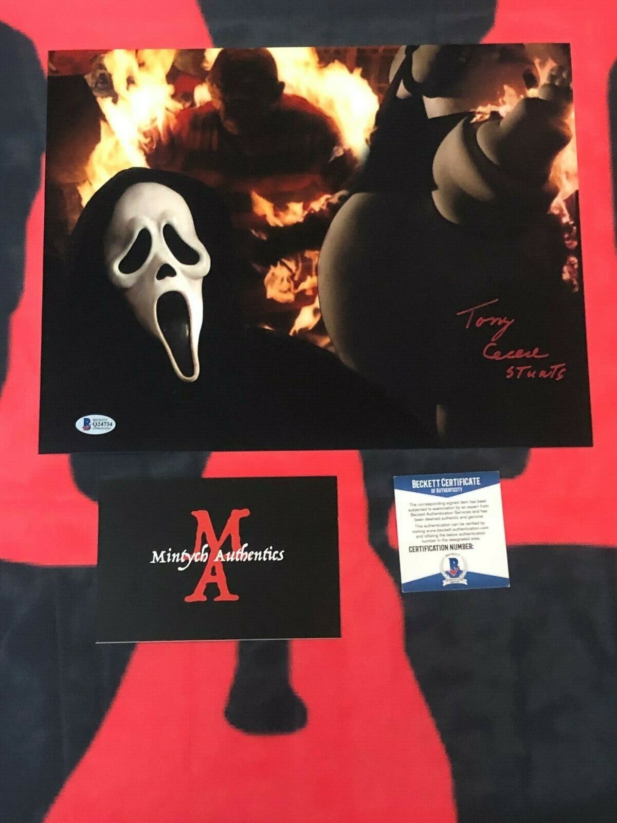 TONY CECERE SCREAM + MORE AUTOGRAPHED SIGNED 11x14 Photo Poster painting! BECKETT COA! HORROR!