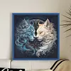 Tai Chi Yin Yang Cat - 14CT Stamped Cross Stitch - 40*40cm