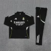 Real Madrid 25-26 1/4 Zip Tracksuit Black Chandal
