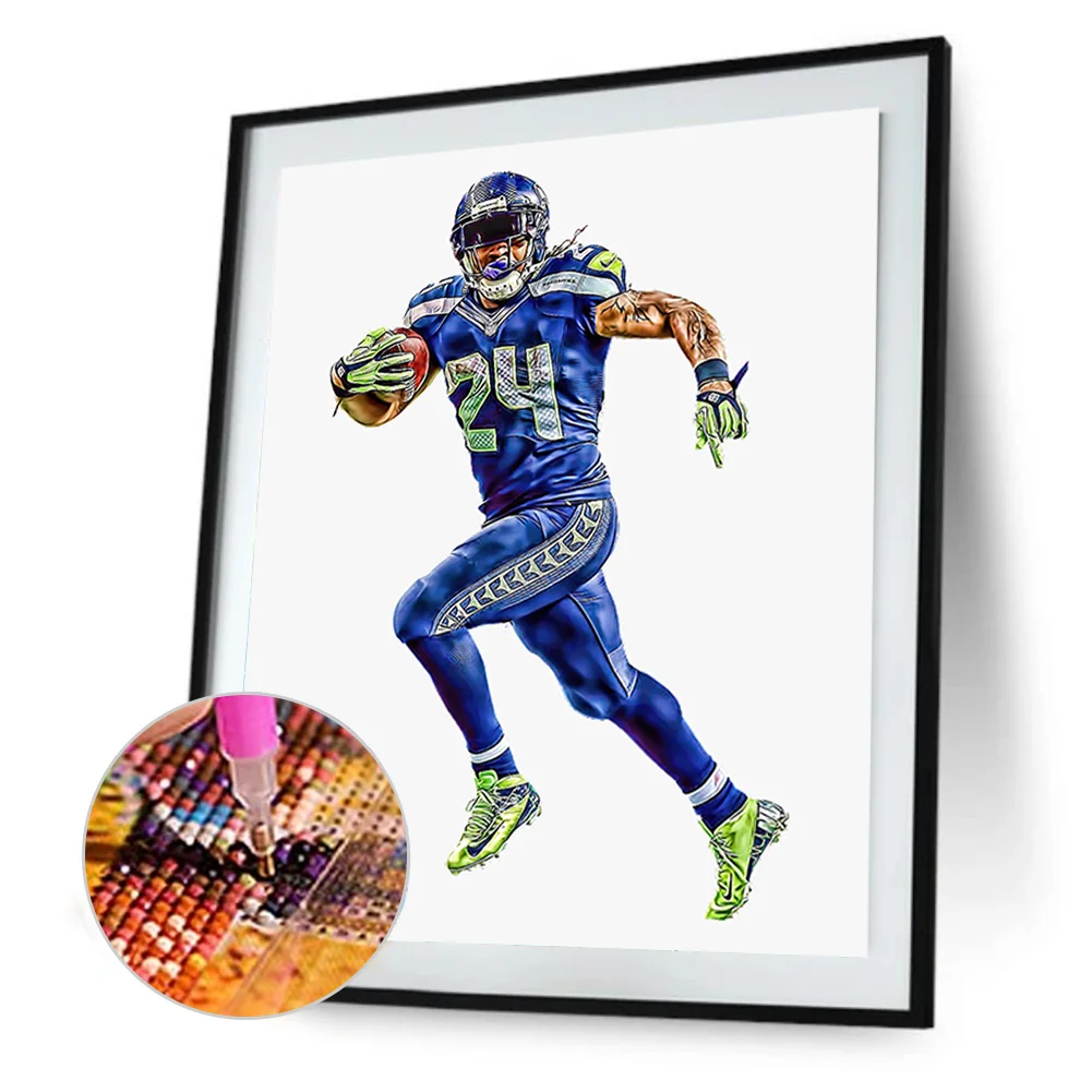 Full Round Diamond Painting 40*50cm - Rugby Division