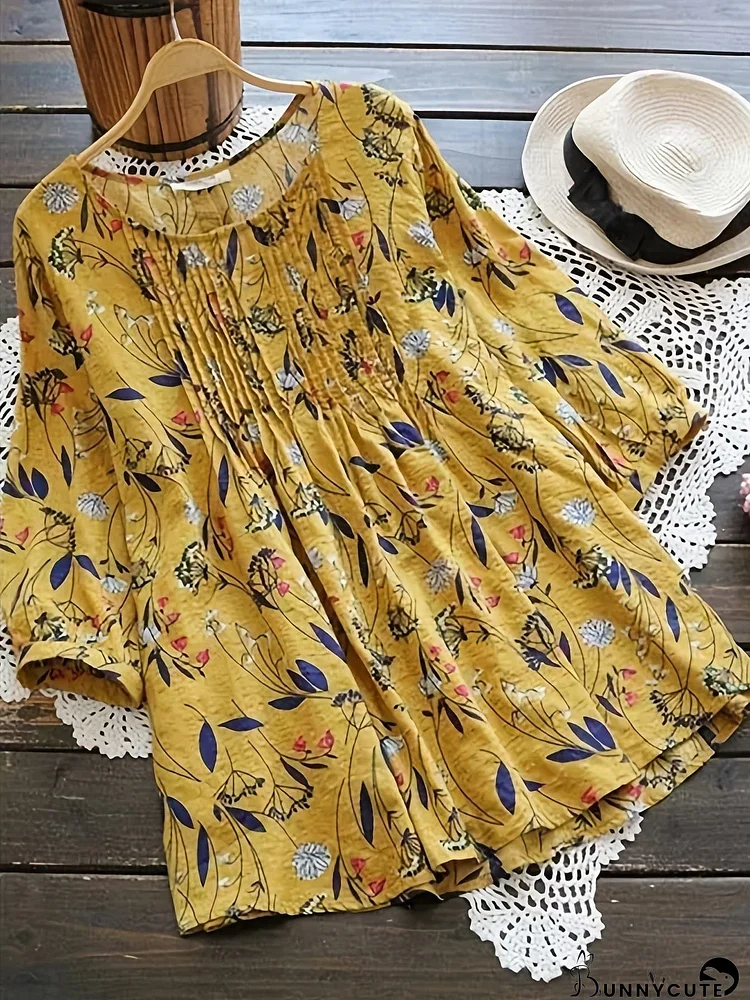 Printed Cotton Blend Tunic