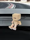 Shaking Feet Wooden Dolls Ornaments Wooden Figure Shaking Feet for Car Sedan SUV