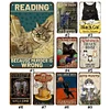 (Multi Style)Black Cat Plays Basketball - Metal Tin Signs(8*12Inch/12*16Inch) - Animal