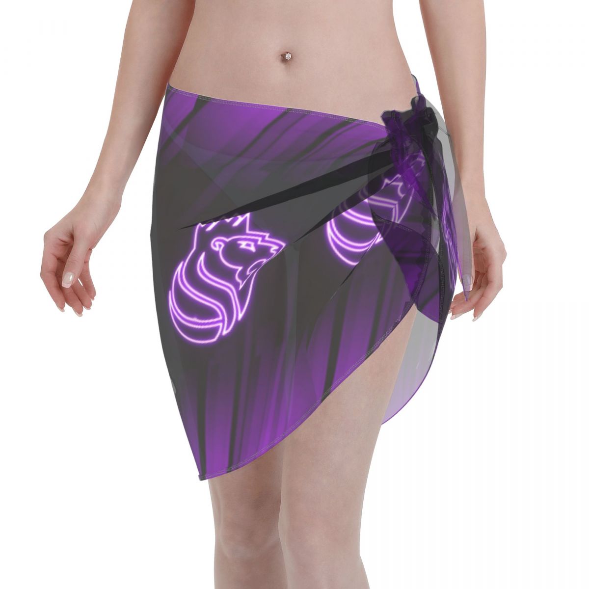 Sacramento Kings Unique Women Short Sarongs Beach Bikini Wraps