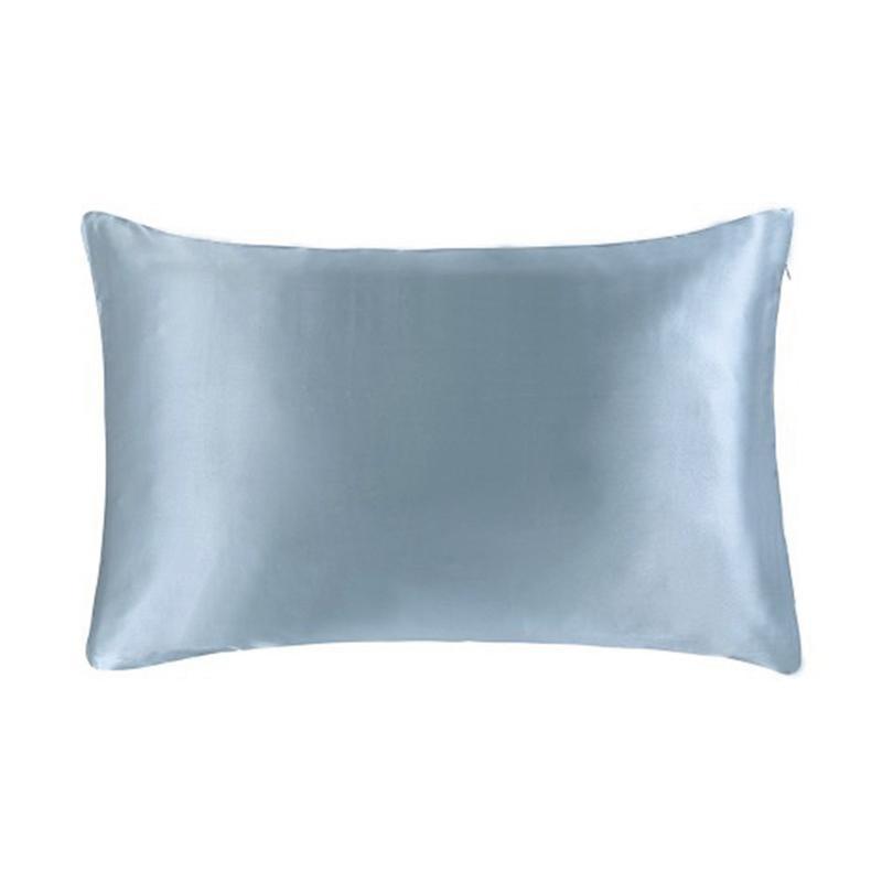 22 Momme Both Sides In Mulberry Silk Pillowcase Light Blue
