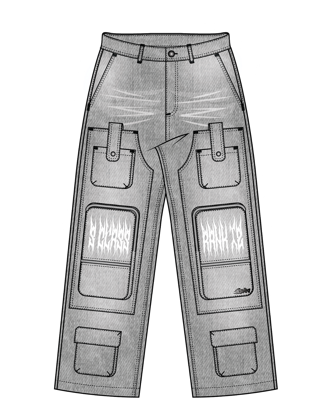 "Armor" Baggy Cargo Pants