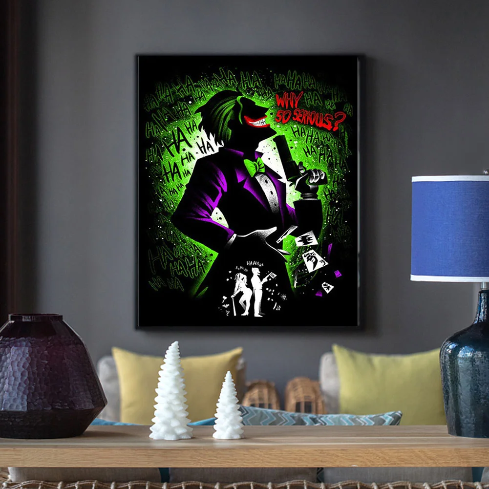 Diamond Painting - Full Round Drill - Marvel Series Silhouettes(30*40cm)