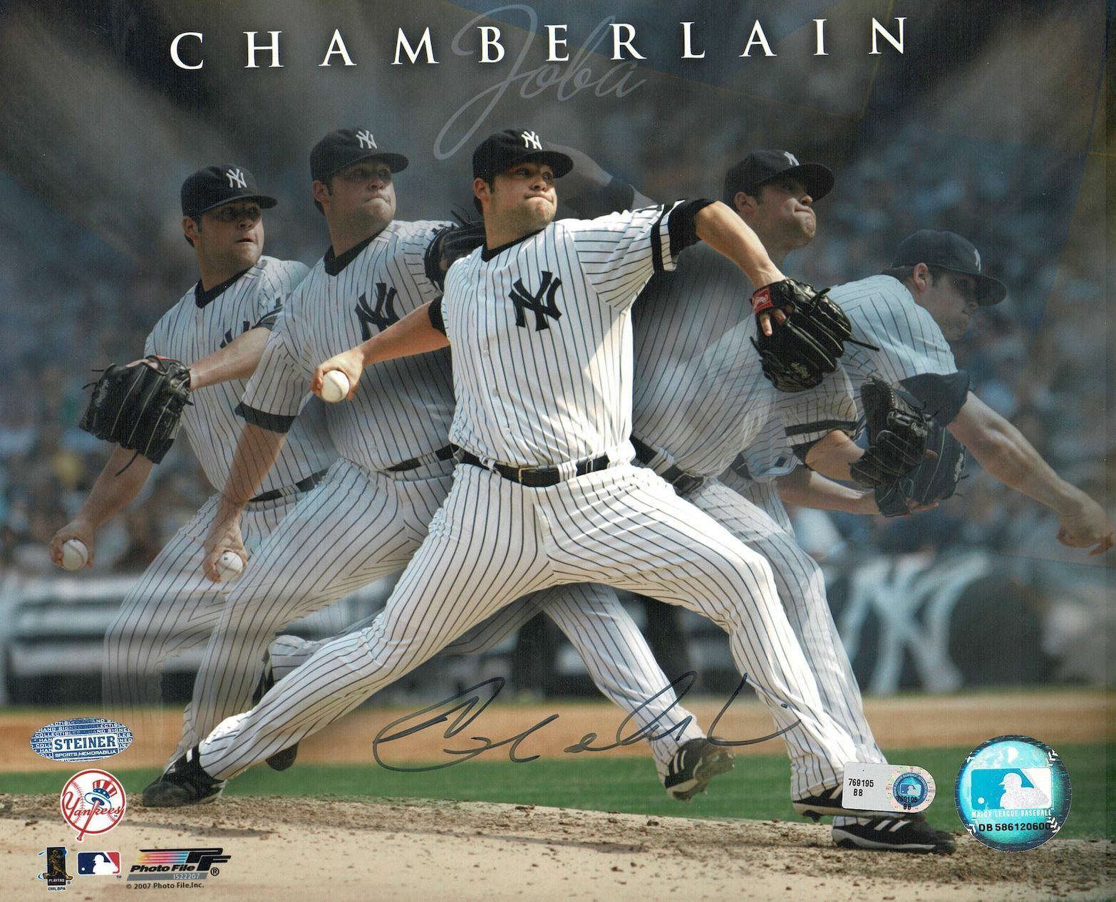 Joba Chamberlain signed autographed 8x10 Photo Poster painting! MLB Authenticated! 9534