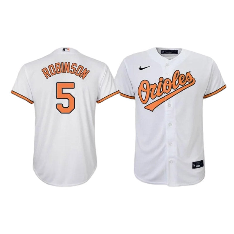 Youth Baltimore Orioles Brooks Robinson Replica Home Jersey - White mysite